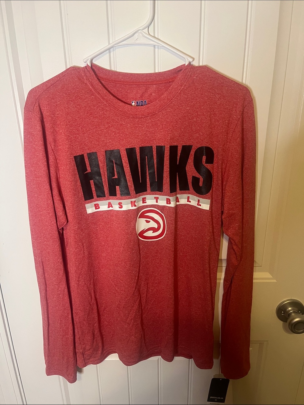 NBA Atlanta Hawks Red Long Sleeve Shirt
